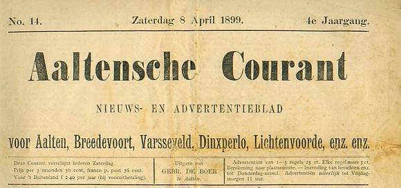 Aaltensche Courant van 8 april 1899