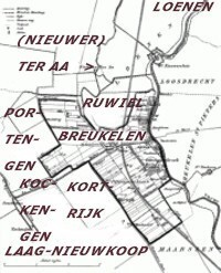 De kaart van Breukelen-Nijenrode.