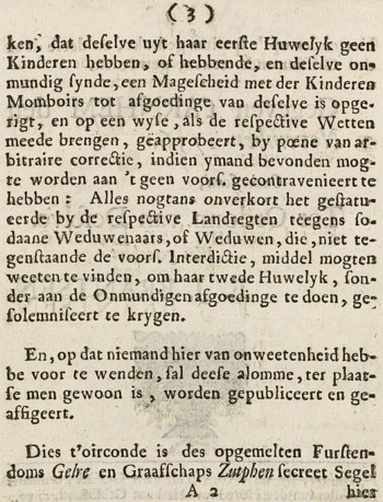 Publicatie uit 1756, bladzij 3.