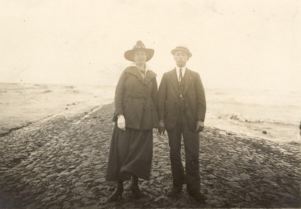 Op de pier in Scheveningen.